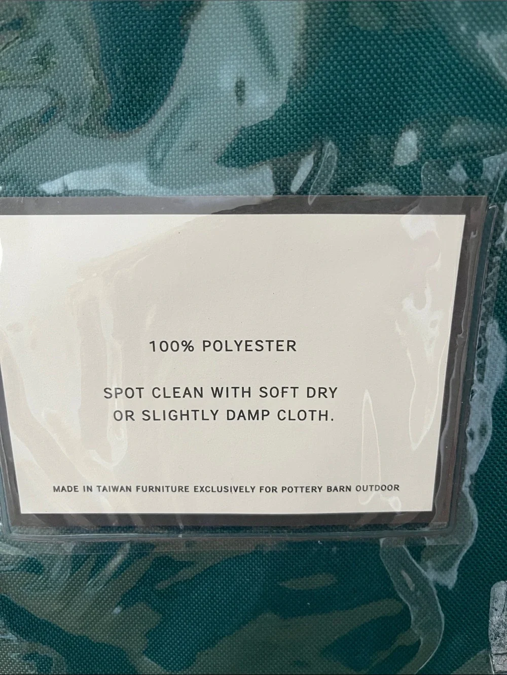 New Pottery Barn Universal Chaise Lounge Outdoor Furniture Cover Dark Green